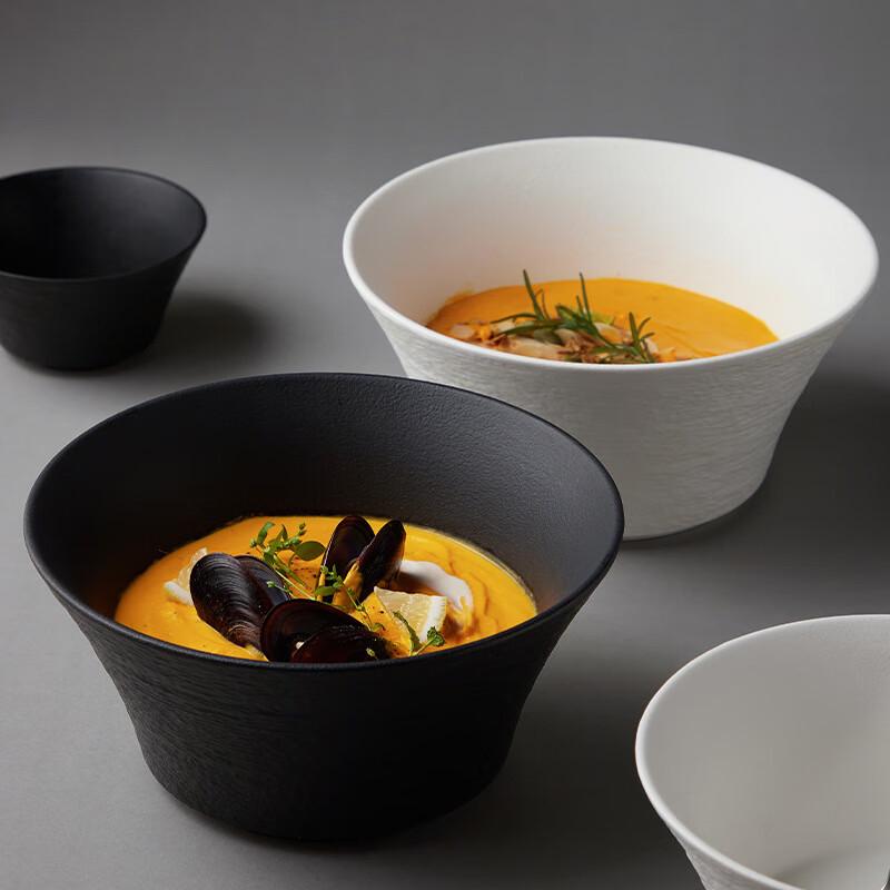 Japanese Style Stone Texture Conical Bowl