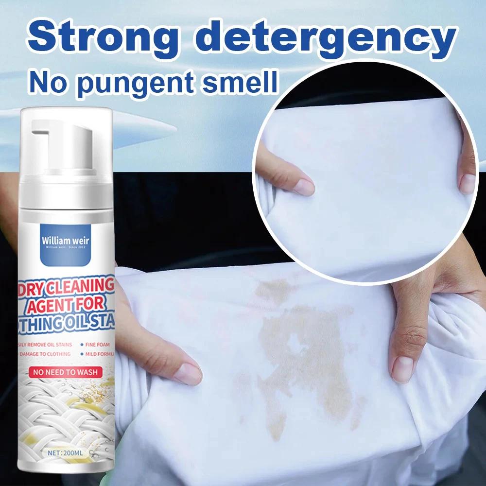 Foam Dry Cleaning Fluid Clothes Oil Stain Cleaner Down Jacket White Shoes Clothing Mattress Cleaning Wash-Free Fabrics Cleaner