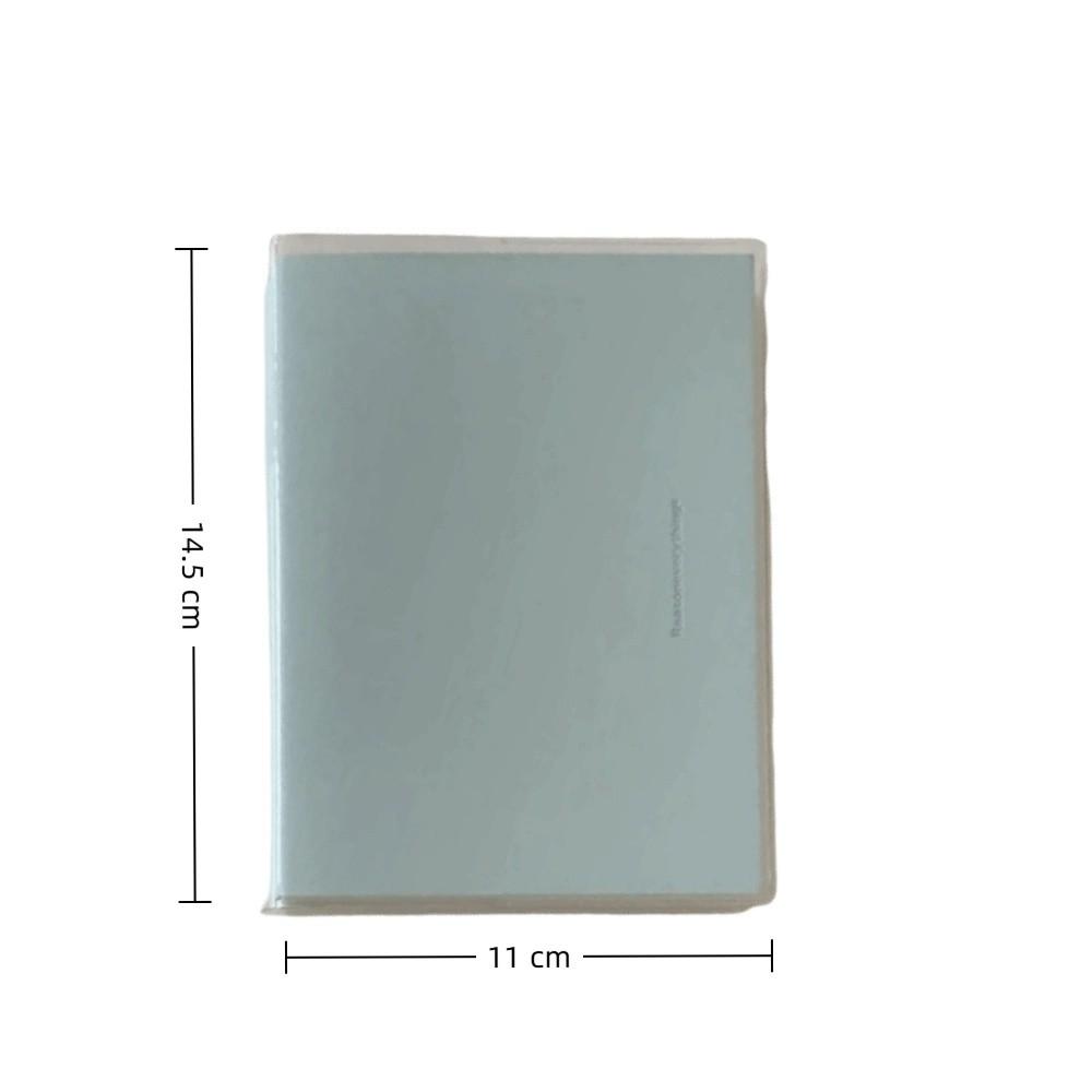 Paper A6 Notebook Transparent Cover Journal Handbook Ins Student Notepad  Office School Supplies