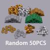 Character Scene Building Blocks Accessories Treasure Dollar Silver Ore Diamond Box Wine Glass Chain Key Teapot Toy Gift Brick