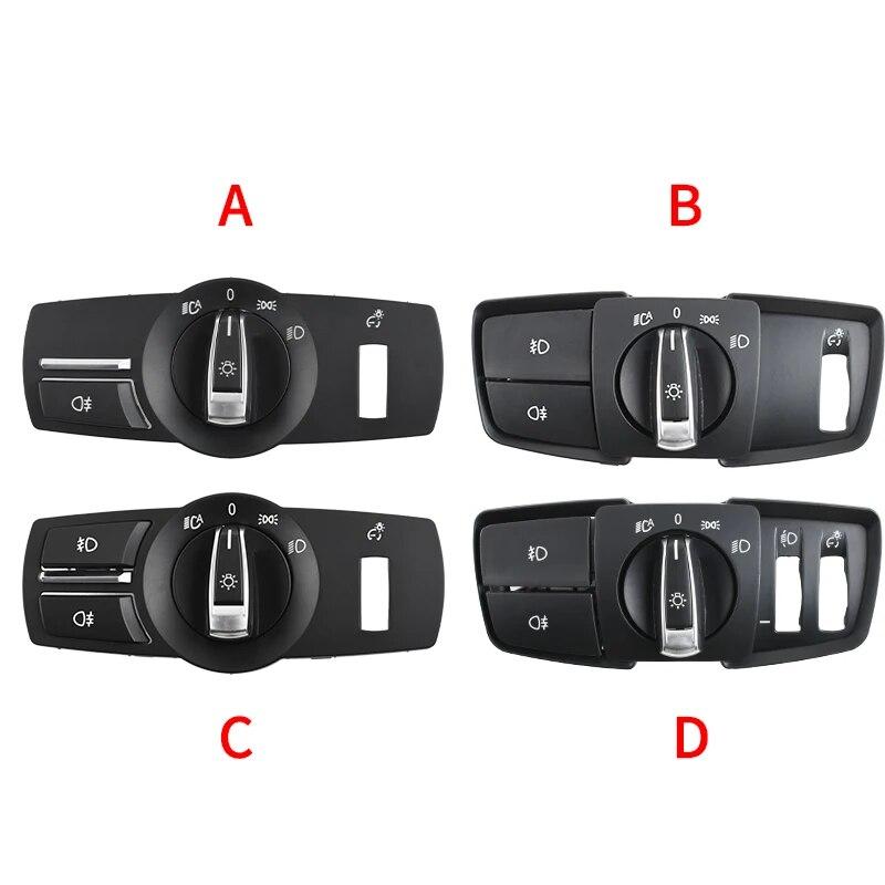 LHD Car Interior Accessories Headlight Lamp Switch Cover Trim For BMW 1 2  3 4 5 7 Series F10 F11 F18 F01 F30 F35 F34 F20 X3 X4