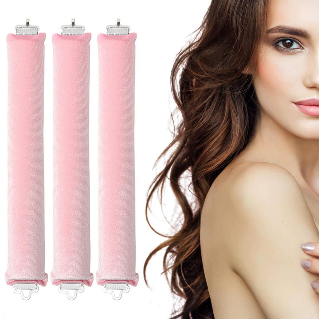 3pcs Heatless Curling Rod Headband Lazy Hair Curlers No Heat Hair Rollers Curls Sleeping  Hair Styling Tools Hair Stick Flexi Rods Hook Sleep Curling