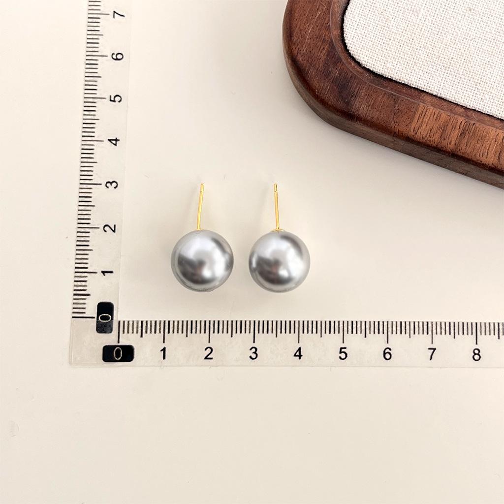 

JMXD French Style Glass Pearl Earrings Necklace Set for Women Luxury Minimalist Jewelry Elegant Gift Trendy Fashion Accessory