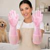 Yousheng Pet Bathing Gloves, Silicone Hair Removal and Massage Gloves, High-Density Teeth Cleaning Gloves, Pet Grooming Gloves for Cats and Dogs