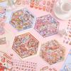 Mikroskopische 3D-Haus-Sticker-Kollektion Wasserdichte PET-Klebeschilder Ideal für Kreatives Journaling Scrapbooking