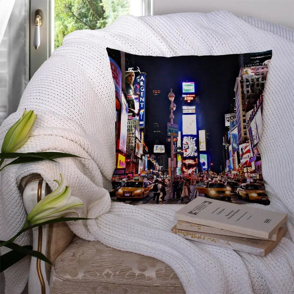 Heimdeko New York Nacht Kissenbezüge Kissen Hotel Autositzlehne Sofa