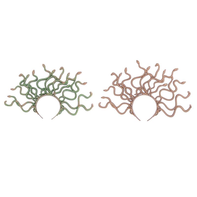 Fascia per Capelli di Halloween Forma a Serpente Curvo Medusa Cerchietto per Capelli Fascia per Capelli Festa Rave Costume Cosplay Accessori Unisex