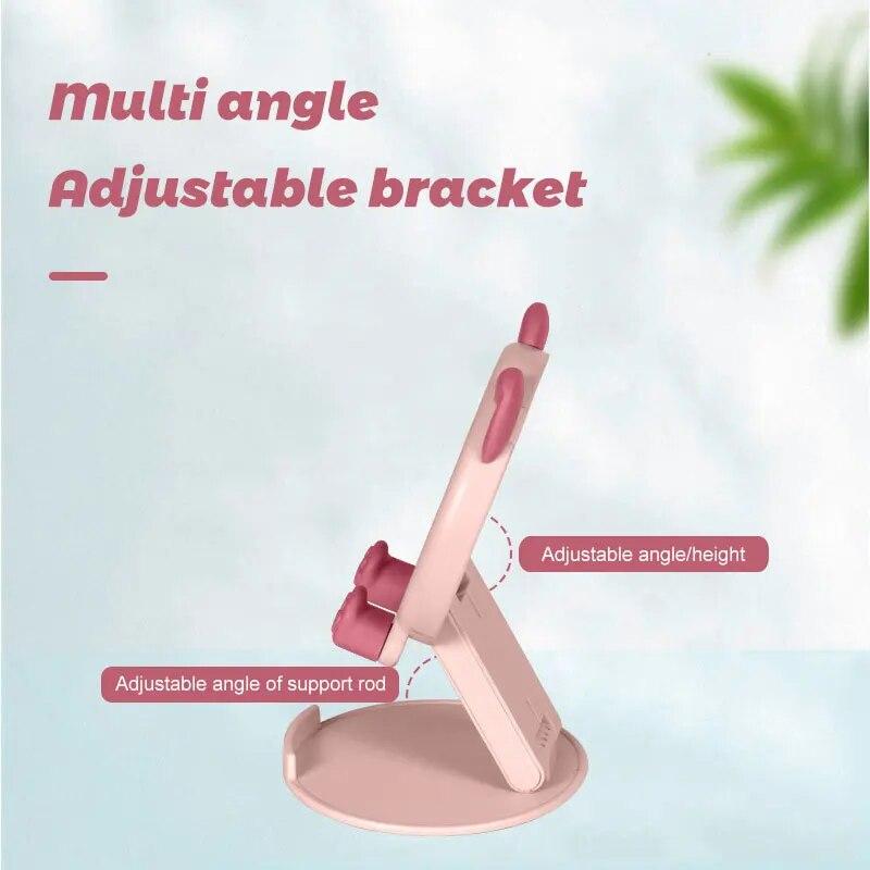 1 pz Nuovo Cartone Animato Simpatico Supporto per Telefono Pieghevole Piccolo Portatile Multifunzionale Regolabile Universale Supporto per Tablet Strumento di Dio Pigro