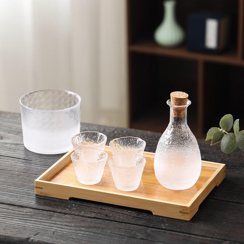 Japanisches Wolkennebelglas Sake-Set