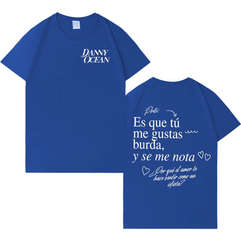 2025 Rapper Danny Ocean Reflexa Album High Quality Streetwear Pop Double Sided Graphic TShirts Mens Crewneck Y2K Tshirt Unisex