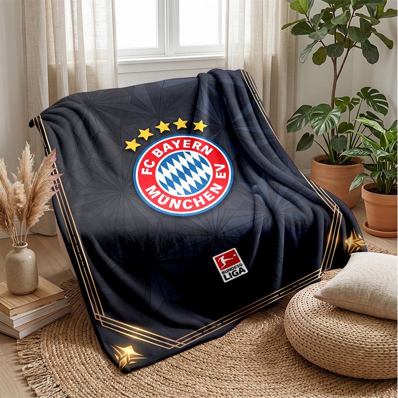 Coperta in Morbido Pile di Flanella del Bayern Monaco Leggera Accogliente Calda Coperta Plaid per Divano Letto Decorazione Casa