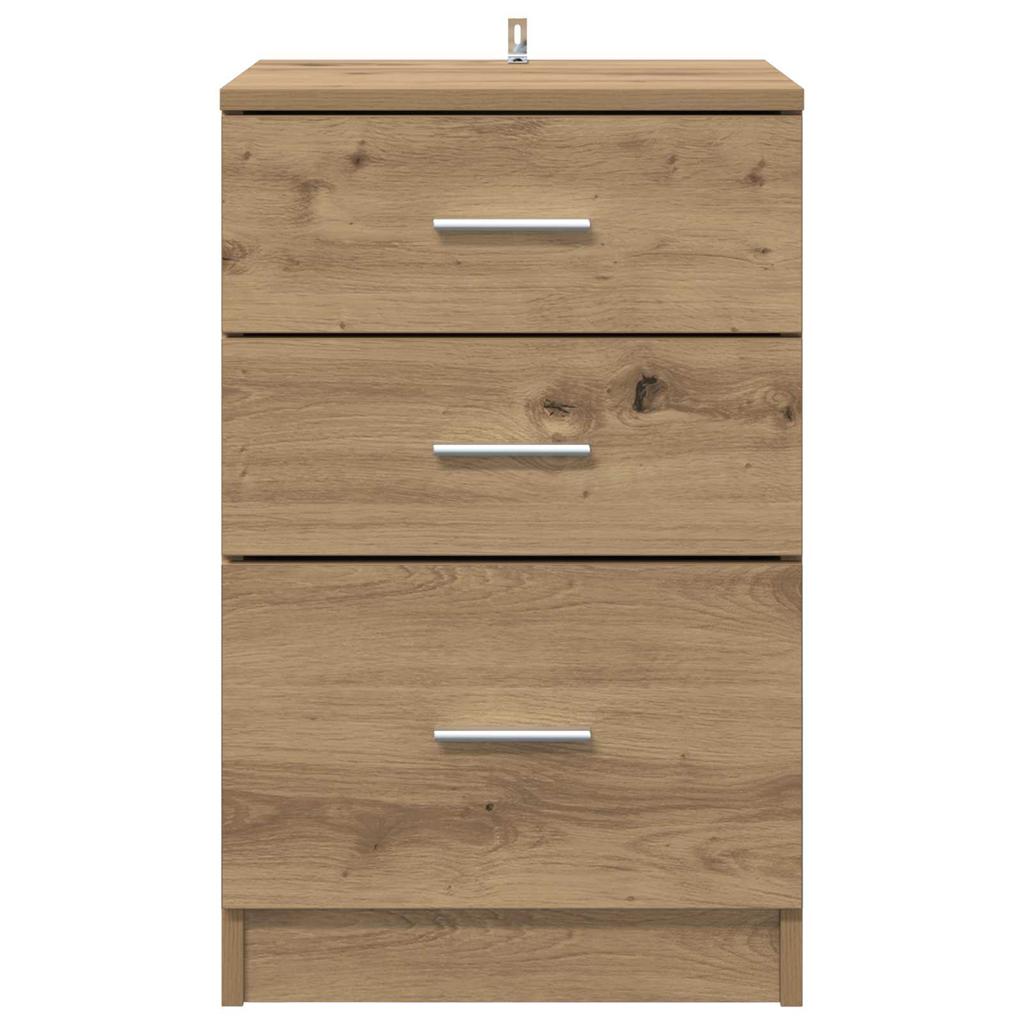 Nightstand Artisan Oak 40 X 40 X 63 Cm Engineered Wood
