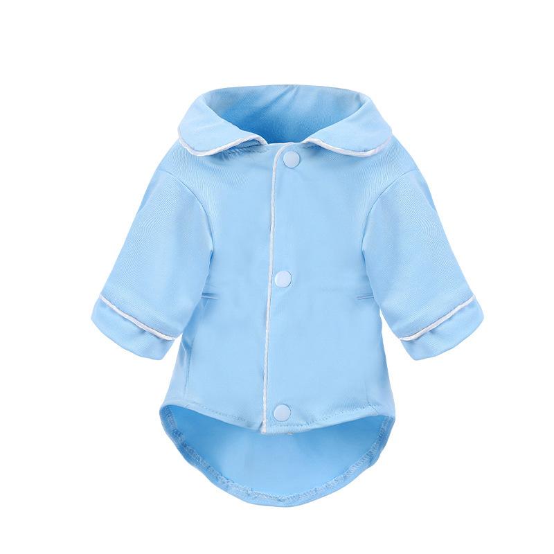 

Пижама для собаки, европейская, американская и корейская версии одежды для кошек French Xiaoxiangfeng Dou, домашняя одежда для питомцев XXL розовый