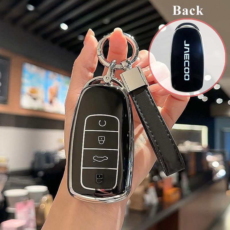 for Chery Jaecoo J8 8 J7 7 PHEV 2025 2026 Car Key Case Keychain Remote Protection Cover Bag Shell Housing Holder Fob Accessories