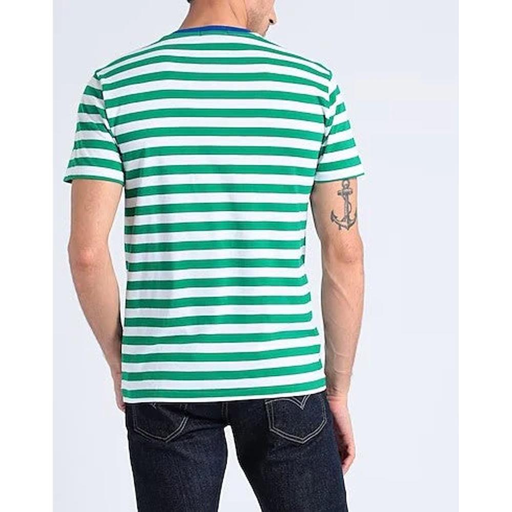 Polo Ralph Lauren Kids T-Shirt Brand Embroidered Striped Round Neck Short Sleeve Kids tops Green CWPOTSHY8020991-300