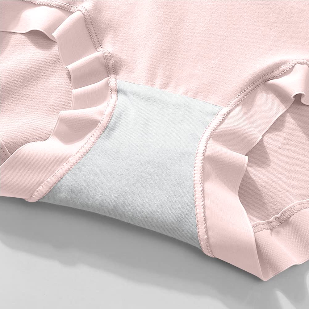 HINICE Cotton Postpartum Maternity Panties Size Women's High-Waisted Deep-Wearing Panties, Full-Length, Full-Covering, (Pink, 3L)