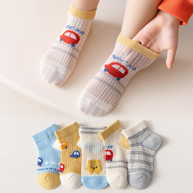 New Class A Children's Spring & Summer Fashion Socks for Boys & Girls - Thin Style for Newborns & Kids