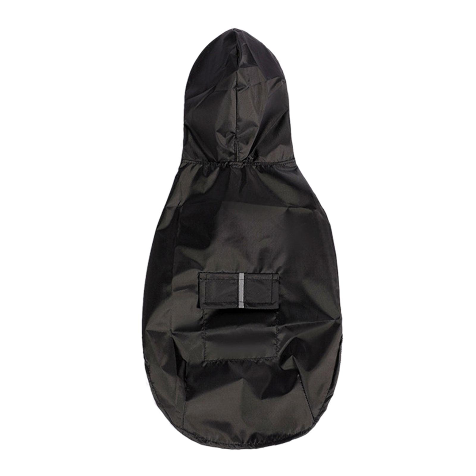 

Дождевик для собак Светоотражающие полосы Комбинезоны с капюшоном Водонепроницаемое пальто для собак Водонепроницаемая одежда для улицы Дождевик L чёрный