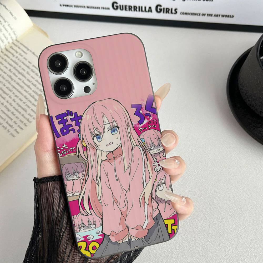 B-BOCCHI THE ROCK! Phone Case For IPhone 17 16 15 14 13 12 11 Pro Max Plus Corrugated Bumper Back Cover Shell