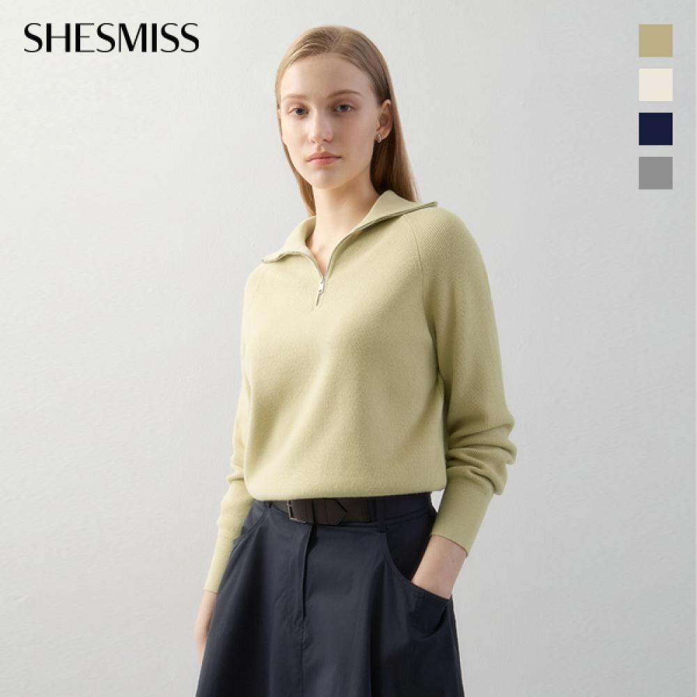 

She S miSS реглан в рубчик, полумолния, трикотаж SSkpoo11060 creamy/55