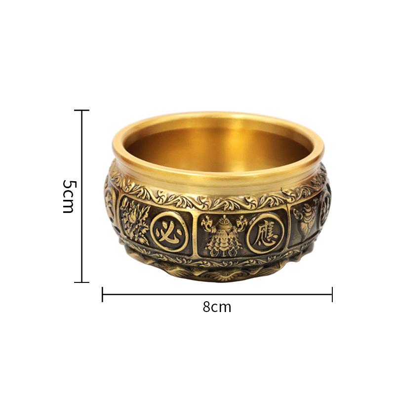 

Creative Copper Ruyi Cornucopia Decoration, Home Living Room, Shop Opening for Buddha Supplies, Blessing Gift, Decor Bowl, 1Pc