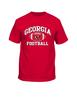 New World Graphics Georgia UGA Bulldogs Football Standing Mascot Short Sleeve