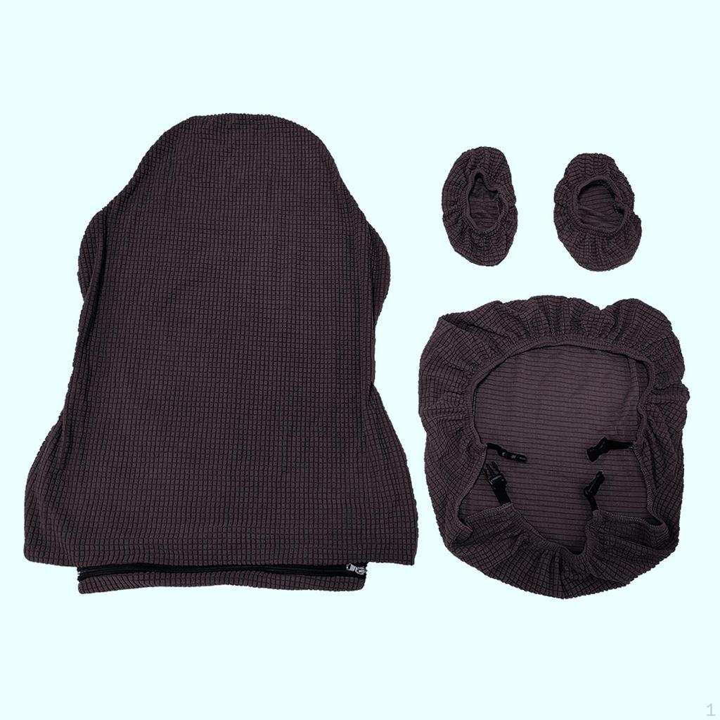 Covers for Gaming Chairs, Slipcovers Computer Seating, Elastic Seat and Back Protection