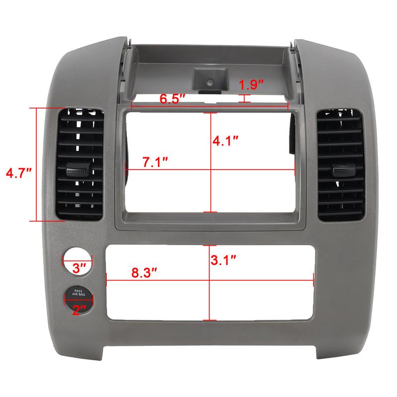 Artudatech Center Dash Console Panel Cluster Lid Bezel 68259-ZP16 For Nissan Frontier 05-20 Car Accessories
