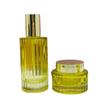 Premium Glass Bottle Set: 30g/50g Cream Jar, 30ml Lotion Pineapple Bottle, 100ml/120ml Toner Essence Bottle.