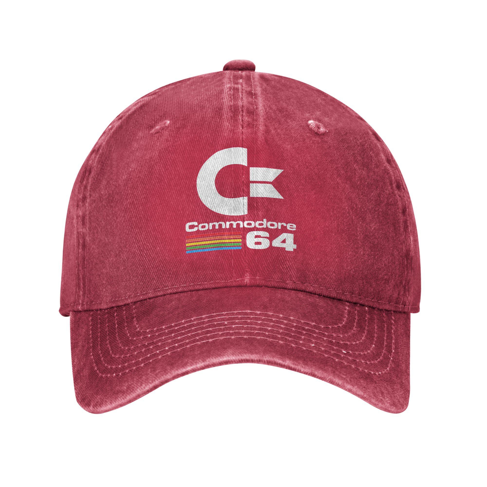 Commodore 64 Denim Fabric Cap Casual Baseball Caps Adjustable Hat Summer Unisex Baseball Hats One Size