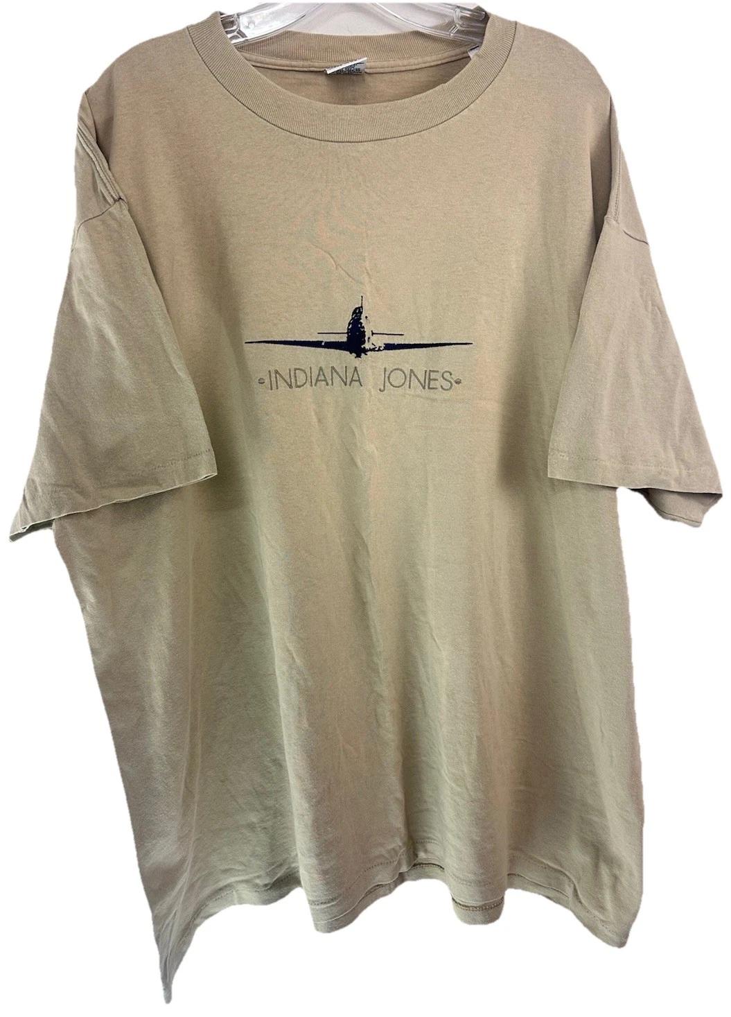 

RARE Vintage 90s Indiana Jones T-shirt Size XL Movie Promo HRLA USA Lucasfilm XL