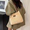 Autumn Fashion Plush Bag Women's Casual Versatile Large-capacity Commuter Tote Bag Textured Shoulder Handbag