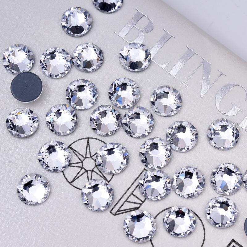 Eight Big And Eight Small Imitation Austrian Glass Hot Glue Bottom Hot Diamond Rhinestone Diy Clothing Accessories