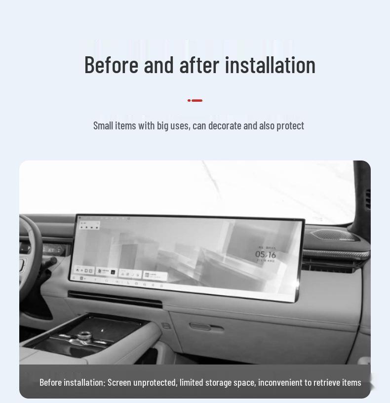 Lynk & Co 900 Rear Screen Storage Box: Eco-friendly, Silent, Fits 25 Models, Car Accessory.
