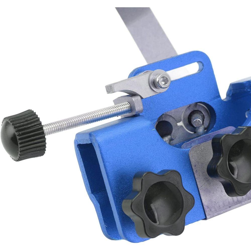 Chainsaw Chain Sharpening Jig, Portable Manual Sharpener for Sharpen with The Hand Crank, Suitable All Kinds of Saws and Electric Saws, Tool Clamp