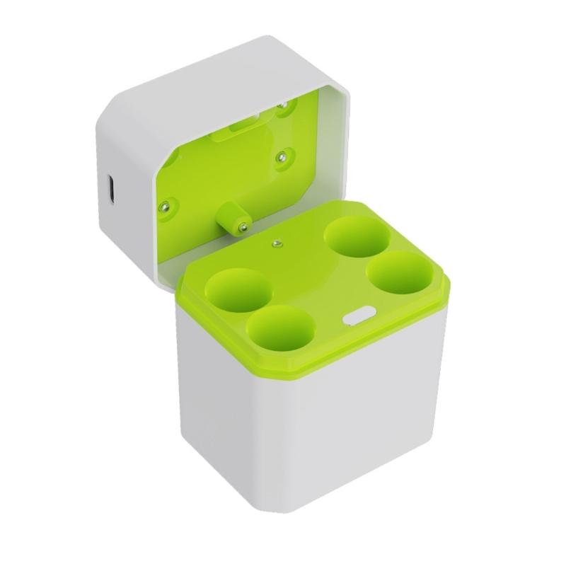 

4 Slot Universal Battery Chargers For 2A 3A Lithiums NiMH Batteries With Intelligent LED Display And Type C Port белый