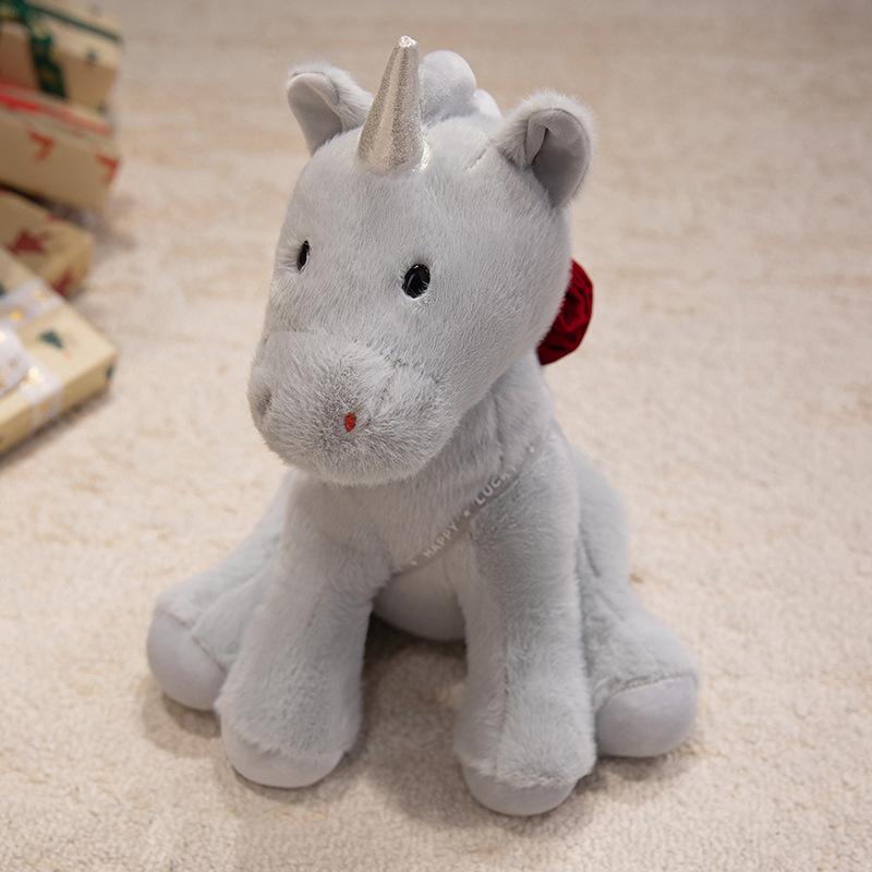 Rose Unicorn Doll Plush Toy Unicorn Doll Girl Ragdoll Valentine's Day Gift