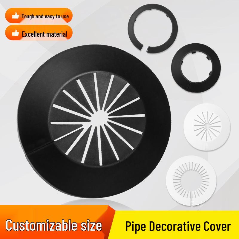 Pipe Decorative Snap-On Ring Cover for PVC or Galvanized Fire and Drainpipes