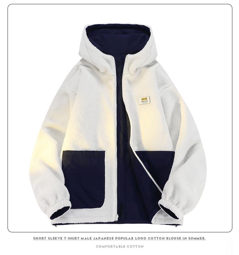 Unisex Double-Sided Lambswool Cotton Jacket - Trendy Autumn/Winter Plus-Size Thick Warm Coat