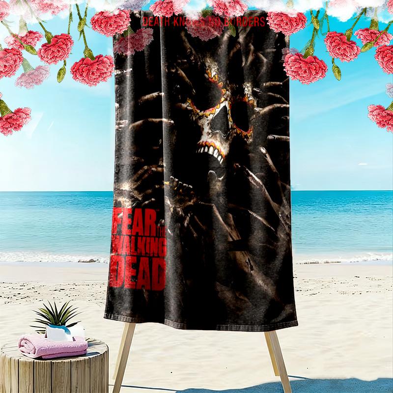 Survival Struggle Post-Apocalyptic World beach towel Outdoor camping beach swim Outdoor pool towel quick-drying swim towel Travel and vacation towels
