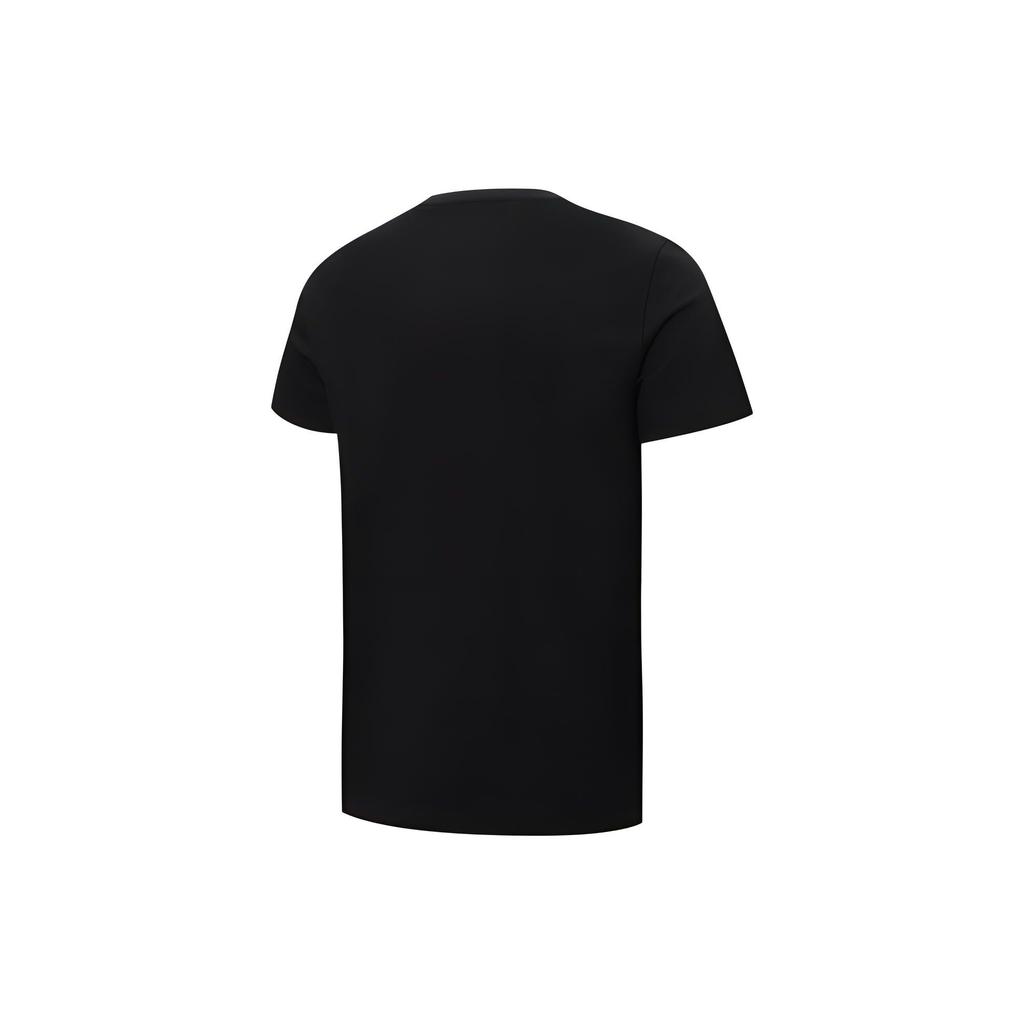 PUMA Letter Logo Print Breathable Short Sleeve T-Shirt Men Tops Black 534990-01