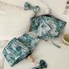 Jardin Monet Automatic Umbrella Women's Dual-Use Vinyl Sun Protective UV-Proof Sun Umbrella Three Foldable Sun Umbrella