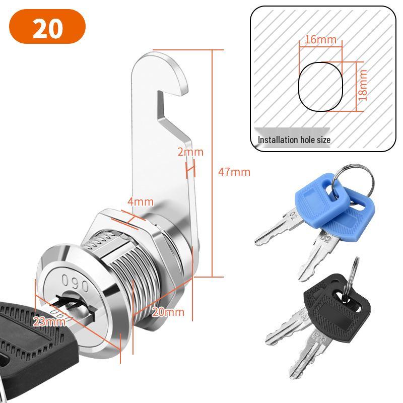Mehrzweckschloss für Briefkasten, Schrank, Schublade und mehr