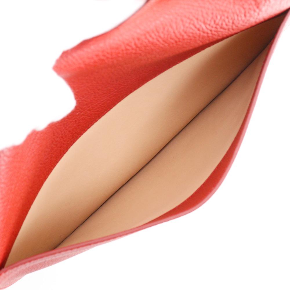 DELVAUX Mutan Shoulder Bag Outlet Red Calfskin Women Used