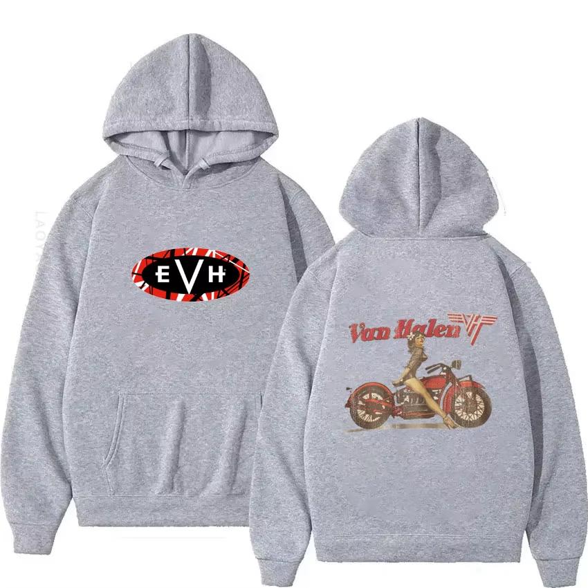 Eddie Van Halen Evh Theme New Hoodies and Sweatshirts Men & Essentials Hoodie Graphic Y2k Men's Clothing Hooded Shirt Autumn