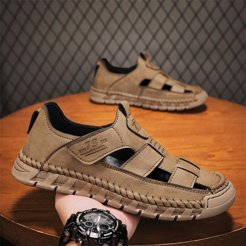 Fashion Stylish Cool Summer Sandals Men's Breathable Outdoor Walking Shoes Antiskid Male Sport Beach Flats Quick Dry Wading Aqua Shoes