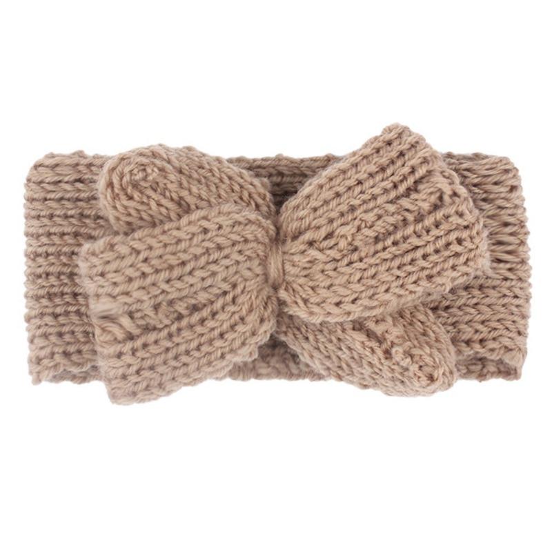 New Popular Hair Cap, Children's Cute Knitted Bow Headband, Fashionable European and American Baby Autumn and Winter Hair Accessories