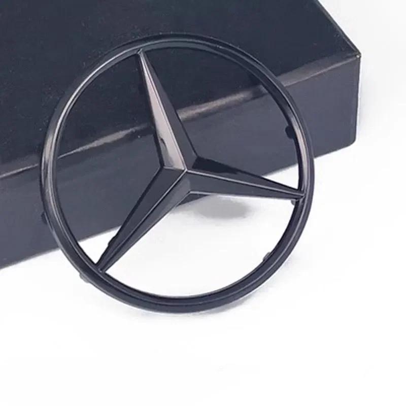 ABS 3D Stjerne Logo Hul Merke Klistremerke Bil Ratt Senter Emblem For Mercedes Benz AMG GLK W202 W204 W210 W211 W212 W220