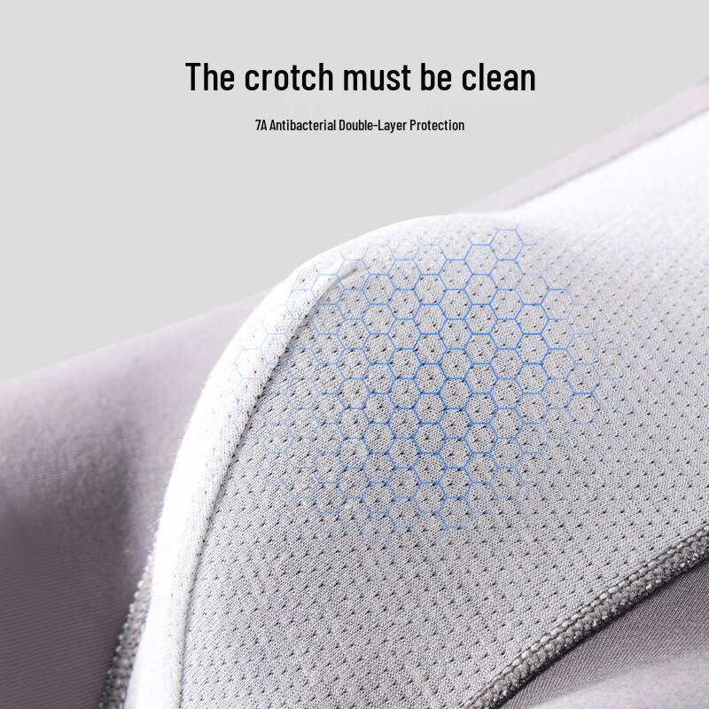 Langsha Men's 7A Antibacterial Modal Boxer Briefs 4-Pack