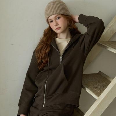 Lipbbam Cotton Double Soft Fleece Essential Classic Hooded Zip Up Ljw012